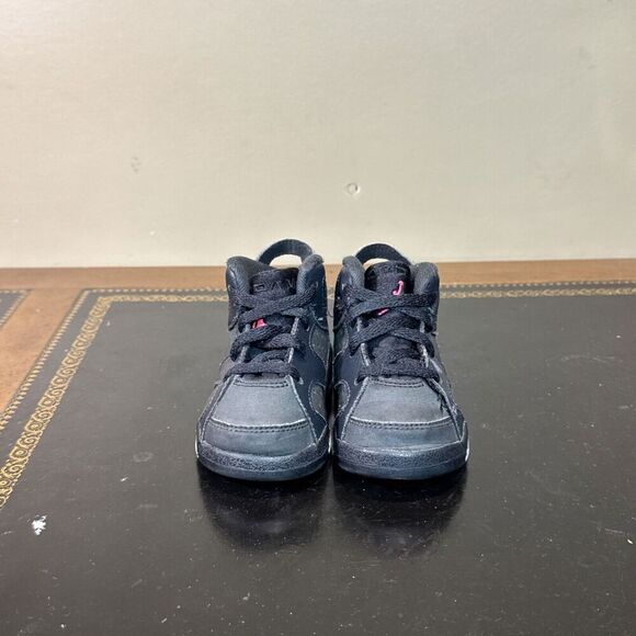 Nike Air Jordan 6 Retro Anthracite Grey Infrared 645127-008 Toddler Td Size 5C - Picture 2 of 5